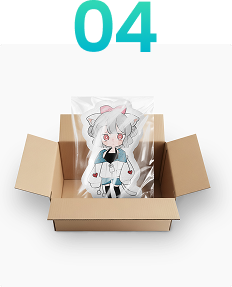 注文したグッズが届いている様子