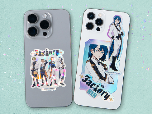 ホロ・オーロラスマホステッカー