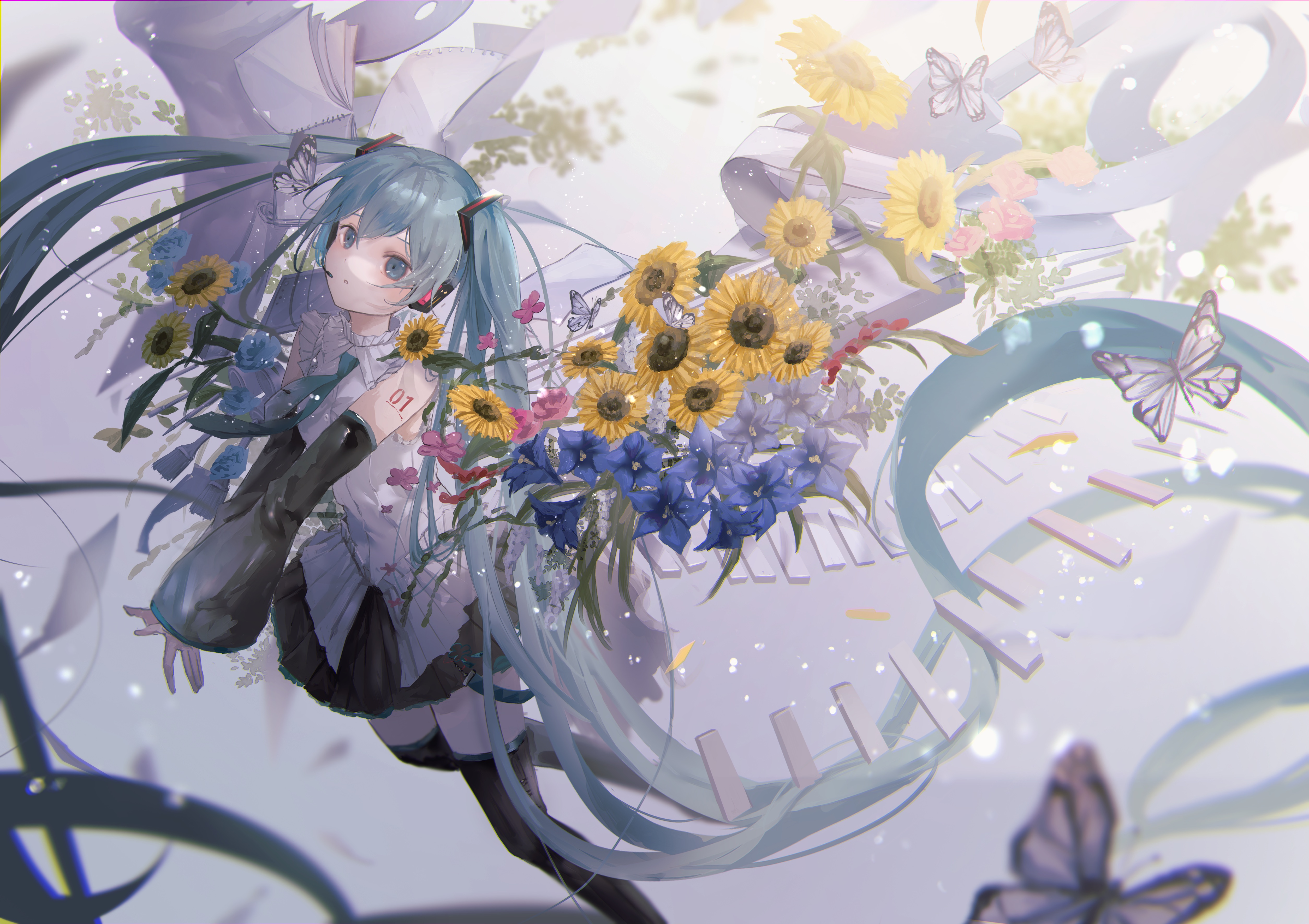 みきまる♡プロフ必読♡　❀幸せな世界幸せ絵画❀光の世界 ひろがる世界へはこぶ風 / 一二三 feat. 初音ミク - YouTube
