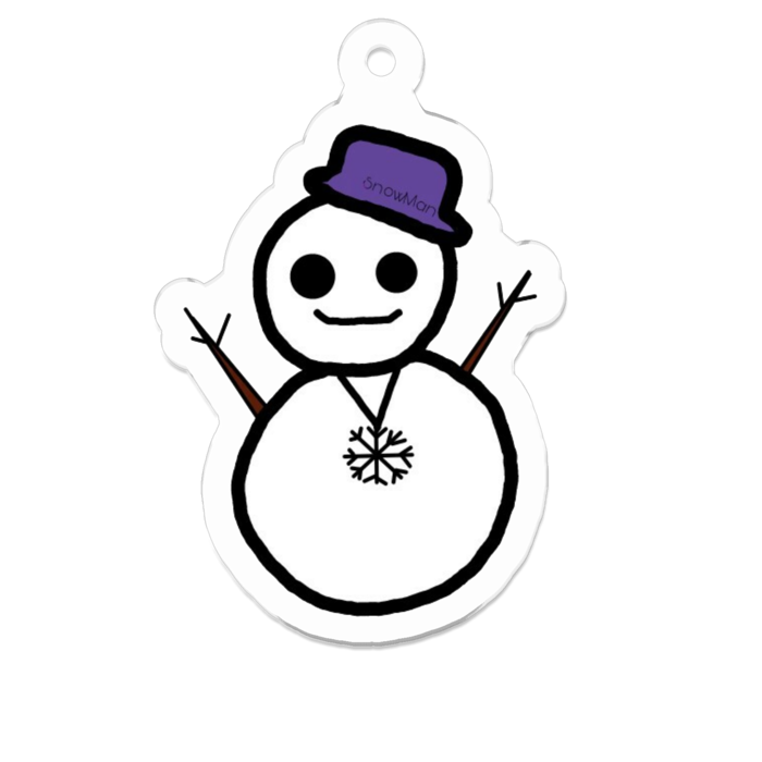 アクリルキーホルダー（コーティング） - 50 x 50 (mm)