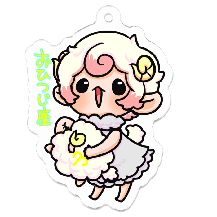 アクリルキーホルダー - 50 x 50 (mm)