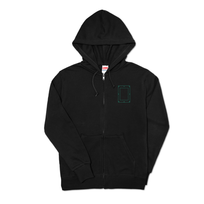 ジップパーカー - S - 左胸