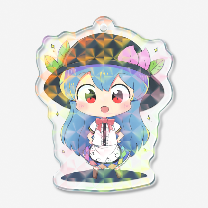ホログラムアクリルキーホルダー - 50 × 50mm