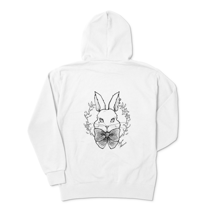 🐰ジップパーカー - XL - ホワイト