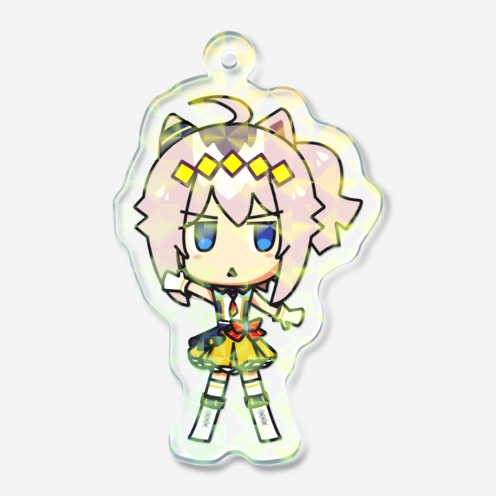 ホログラムアクリルキーホルダー - 50 × 50mm