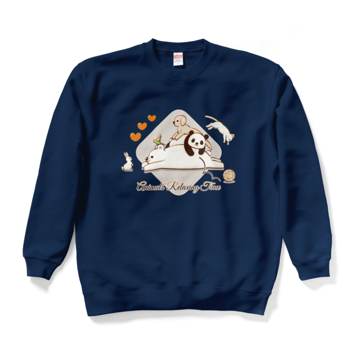 スウェット　紺色　XL