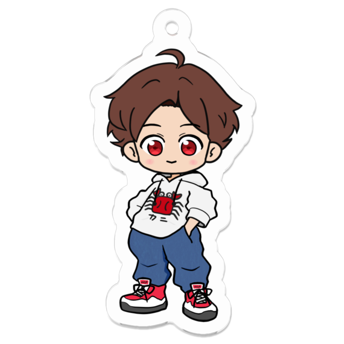 アクリルキーホルダー（コーティング） - 50 x 50 (mm)