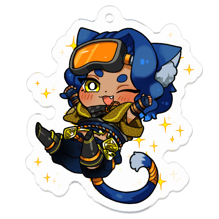 アクリルキーホルダーA - 50 x 50 (mm)