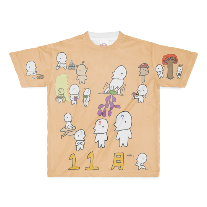 フルグラフィックTシャツ - M - 両面印刷