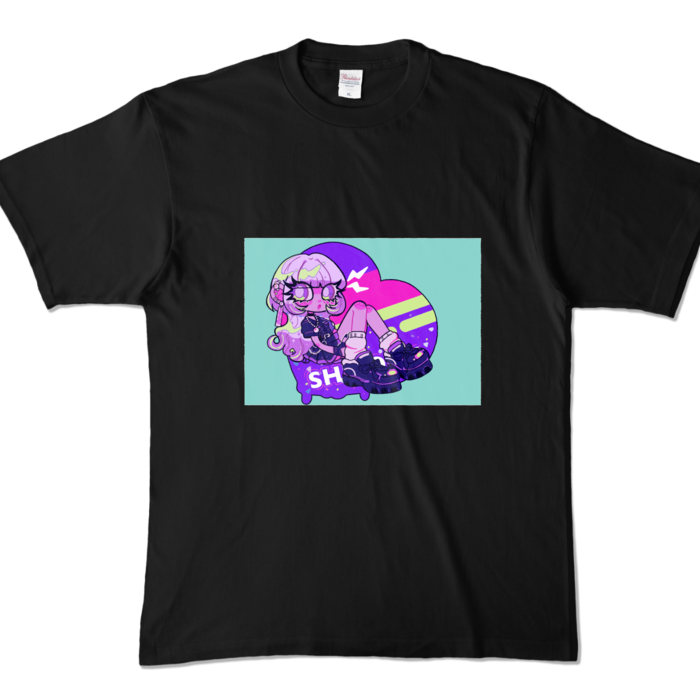 カラーTシャツ - XL - ブラック (濃色)