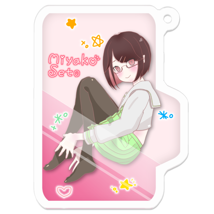 アクリルキーホルダー - 50 x 50 (mm)