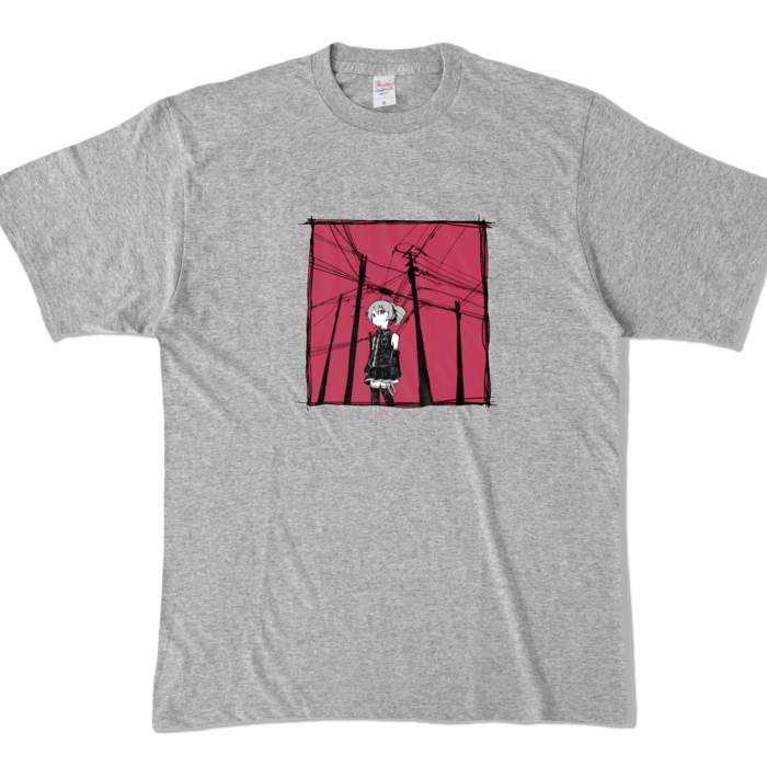 カラーTシャツ - XL - 杢グレー (濃色)