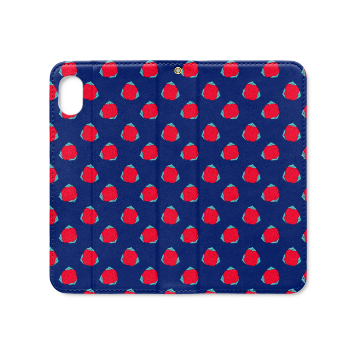 手帳型iPhoneケース（ベルトなし） - iPhone XR - ストラップ穴 あり