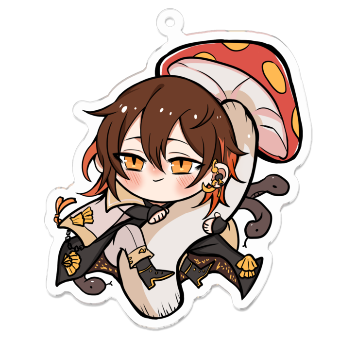 アクリルキーホルダー（コーティング） - 70 x 70 (mm)