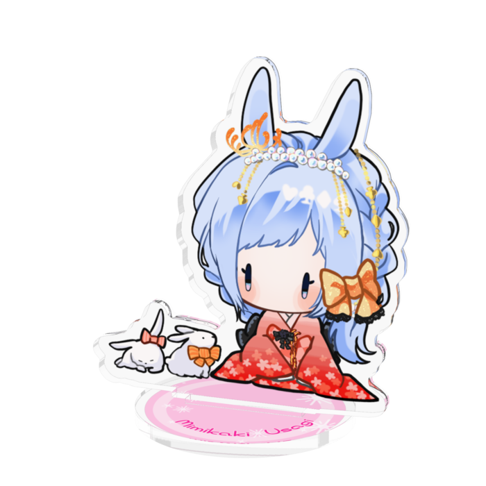ちびうさぎ お着物 中 70x70mm