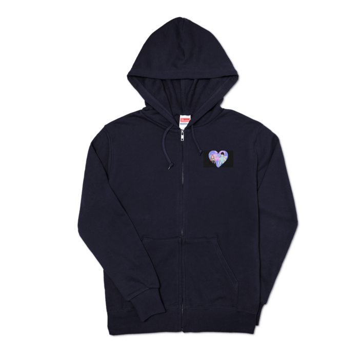 ディヴィネーション　アースアイ＆エンジェルフェイス　ジップパーカー - S - ネイビー