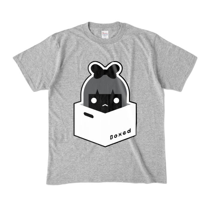 【濃Ｔ】黒：M（杢グレー）