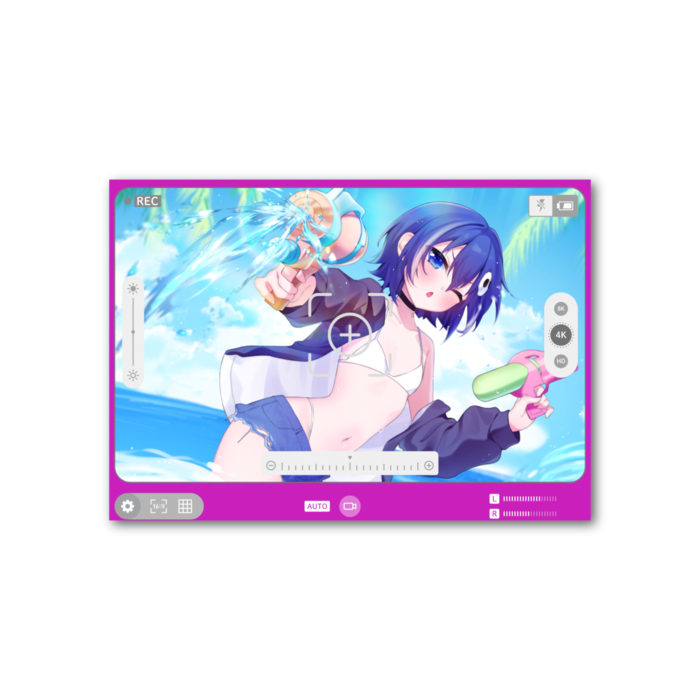 フォト風カード - 横 - 片面