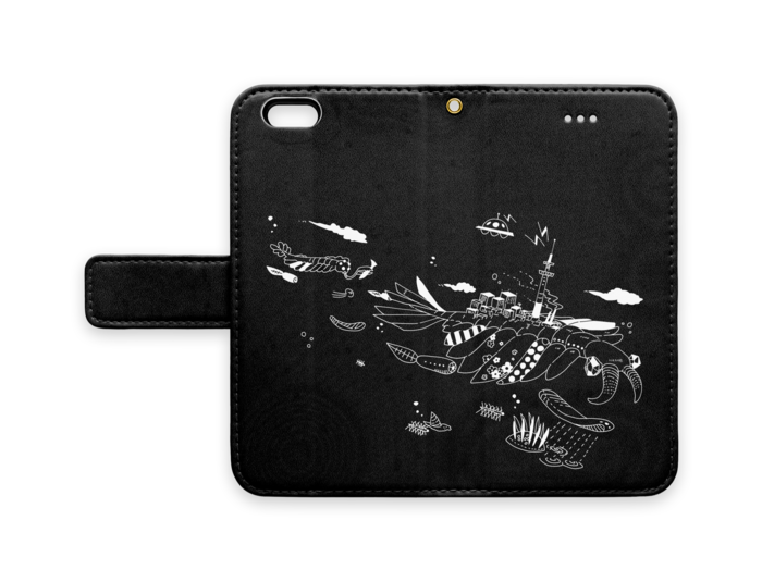 手帳型iPhoneケース - iPhone 6 / 6s - ストラップ穴 あり