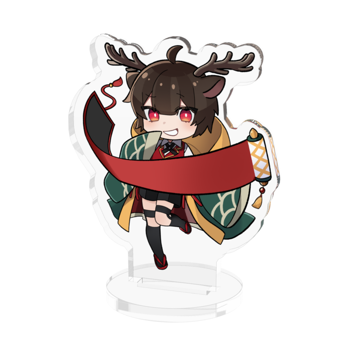 巻物ありアクリルフィギュア - 50x50mm