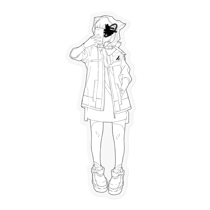 ステッカー - 100 x 100 (mm)