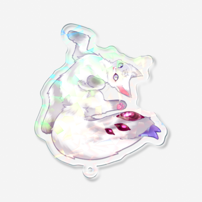 ホログラムアクリルキーホルダー - 70 × 70mm