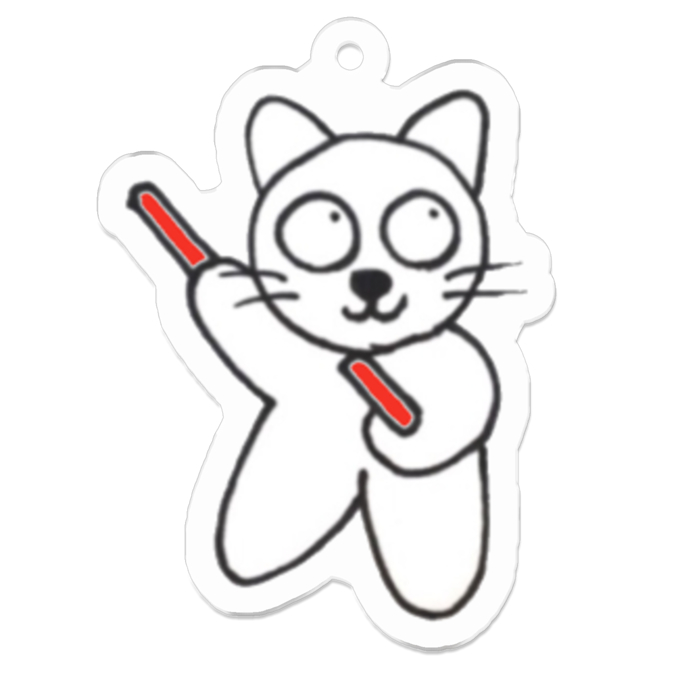 アクリルキーホルダー - 50 x 50 (mm)