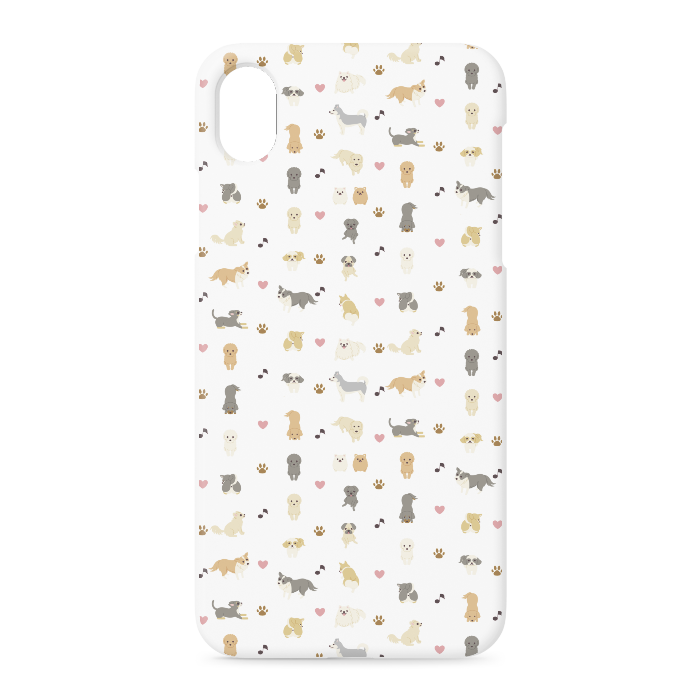 iPhoneケース　iPhone XR　正面印刷のみ　白