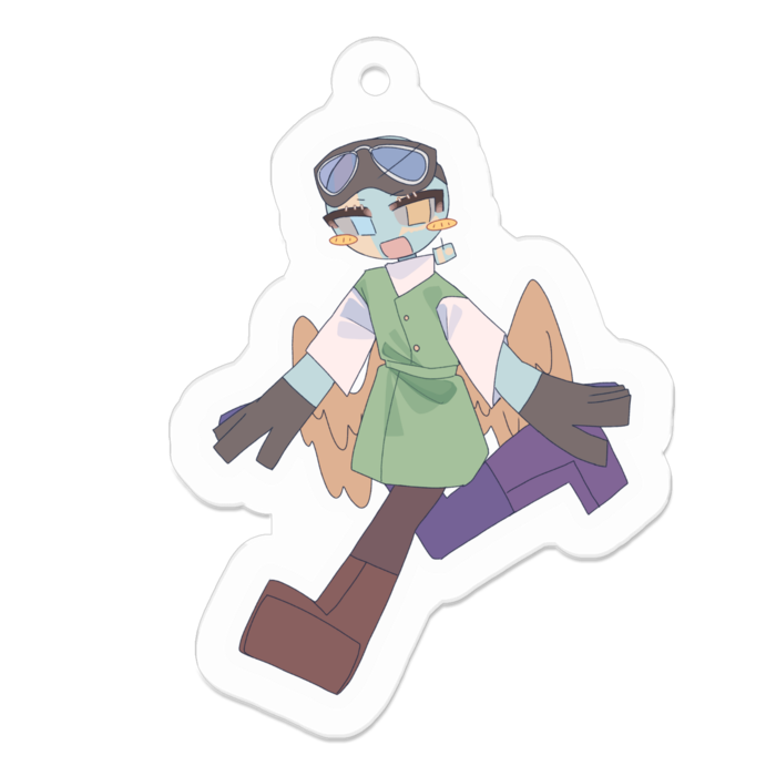 アクリルキーホルダー - 50 x 50 (mm)