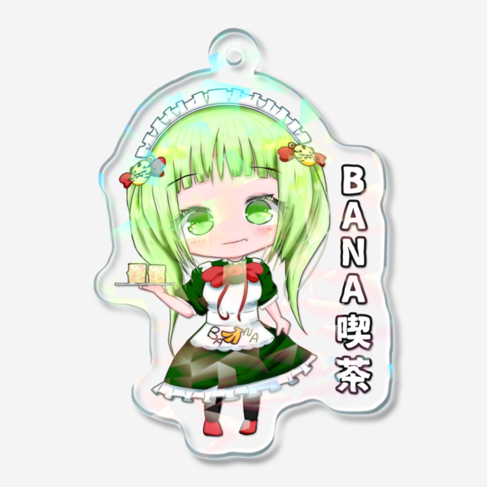 ホログラムアクリルキーホルダー - 50 × 50mm