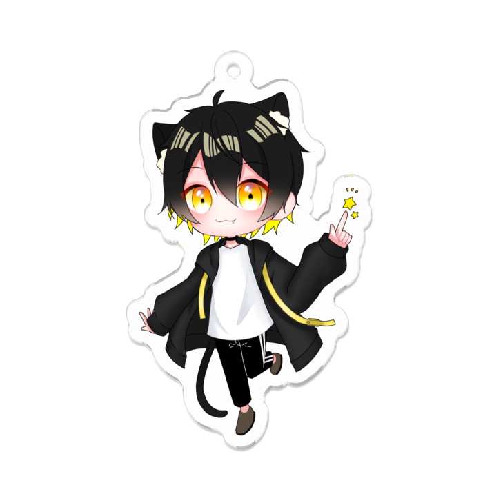 アクリルキーホルダー（コーティング） - 70 x 70 (mm)