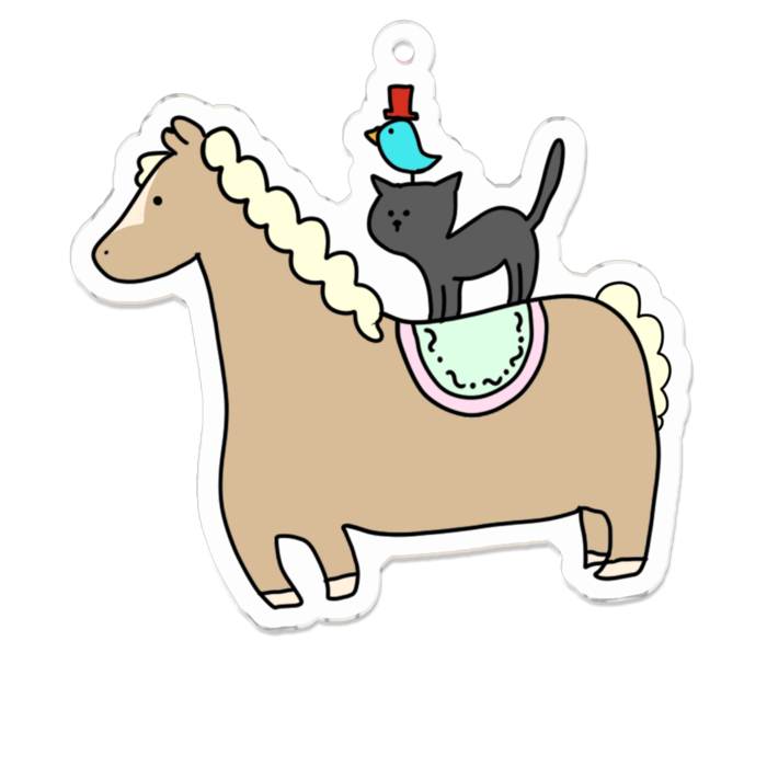 アクリルキーホルダー - 70 x 70 (mm)