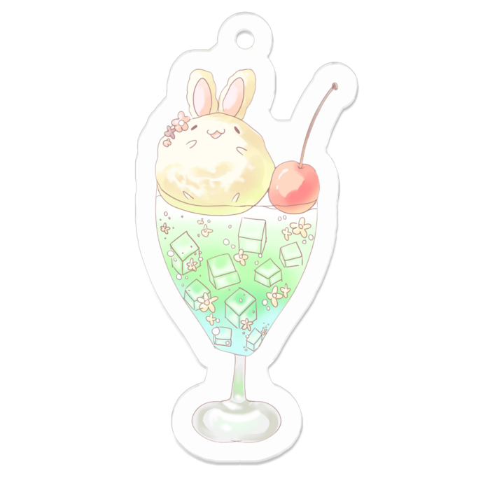 アクリルキーホルダー - 50 x 50 (mm)