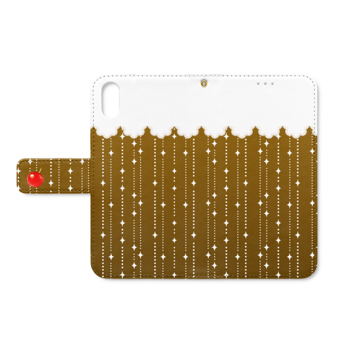 手帳型iPhoneケース - iPhone XS / X - ストラップ穴 あり