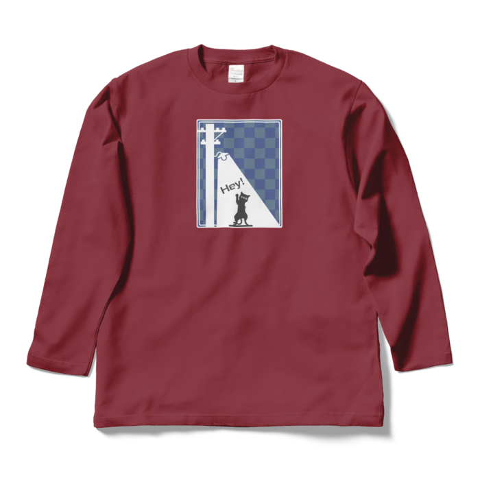 ロングスリーブTシャツ - L - バーガンディ