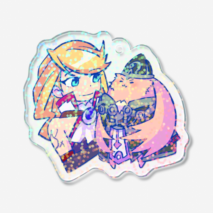 ホログラムアクリルキーホルダー - 50 × 50mm