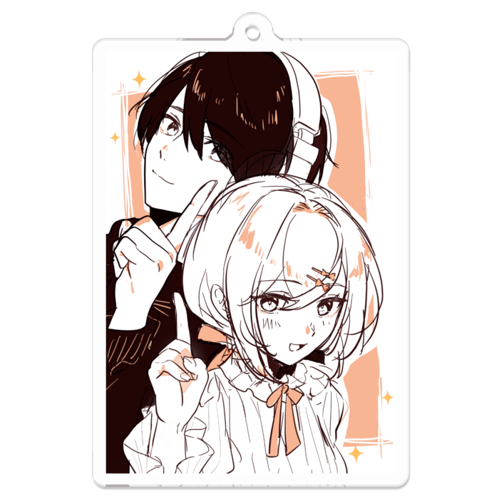 アクリルキーホルダー - 70 x 70 (mm)