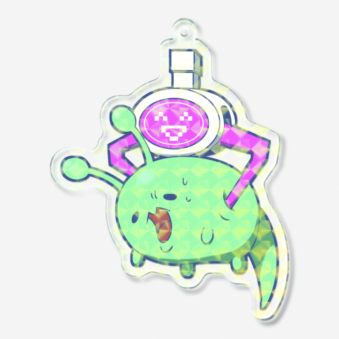 ホログラムアクリルキーホルダー - 70 × 70mm