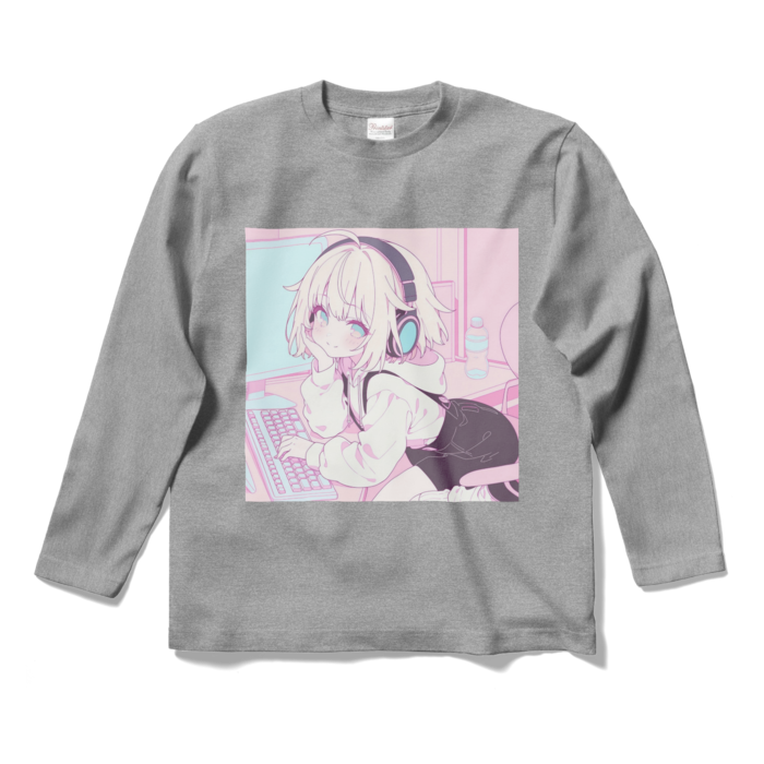 ロングスリーブTシャツ - S - 杢グレー