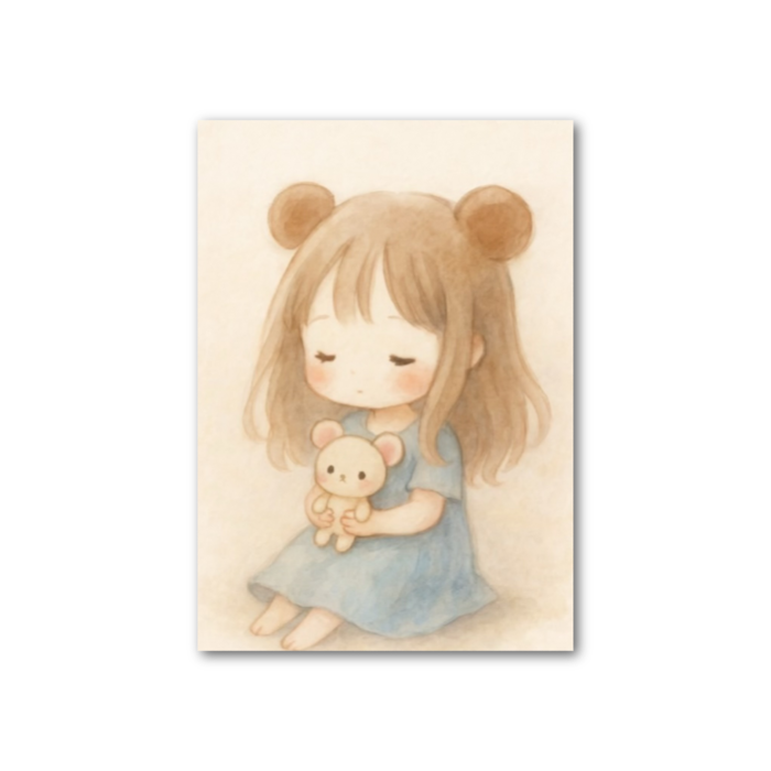 フォト風カード - 縦 - 片面