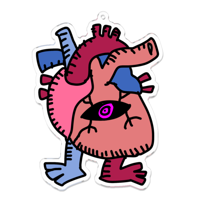 アクリルキーホルダー - 100 x 100 (mm)