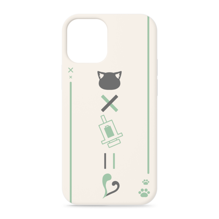 iPhone12 mini クリーム正面印刷のみ