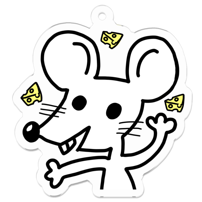 アクリルキーホルダー - 50 x 50 (mm)