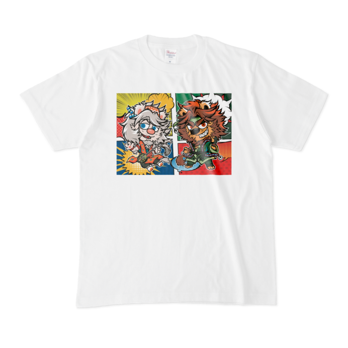 まぶらかTシャツ - M - 白