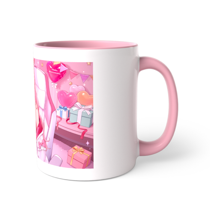 ツートンカラーマグカップ - 直径 8.2cm / 高さ 9.5cm