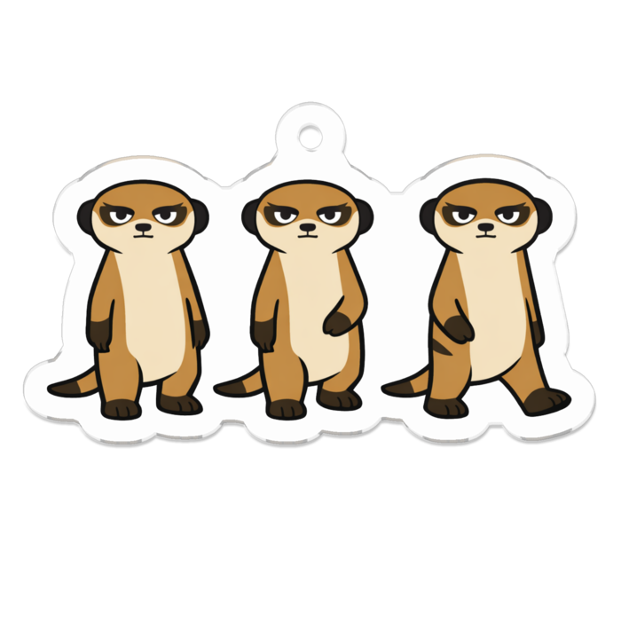 アクリルキーホルダー - 50 x 50 (mm)