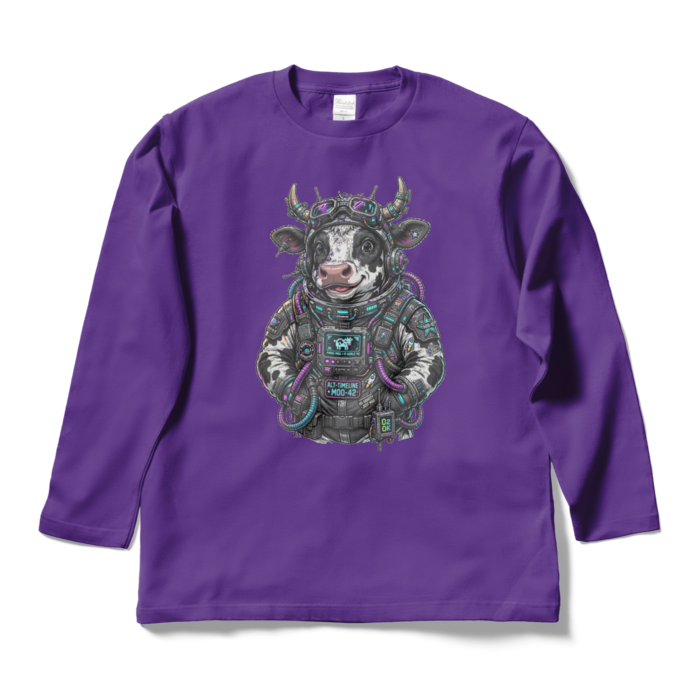 ロングスリーブTシャツ - L - パープル