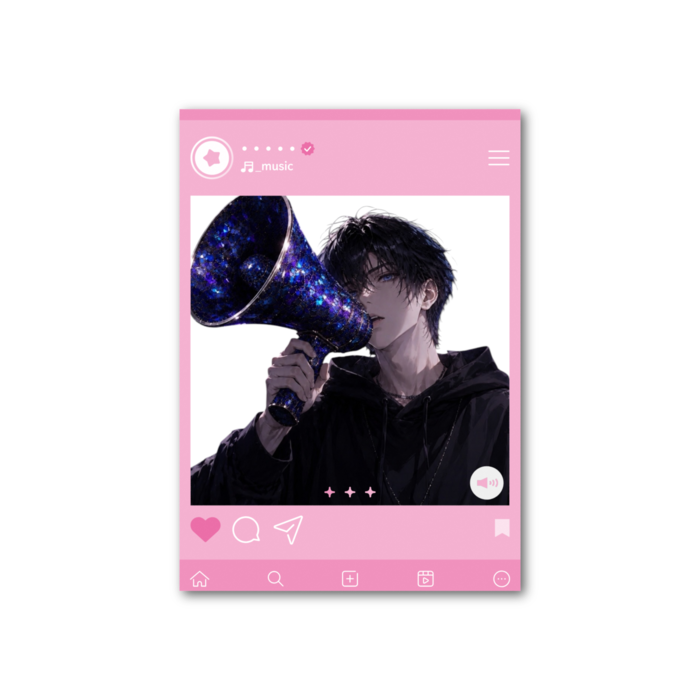 フォト風カード - 縦 - 両面