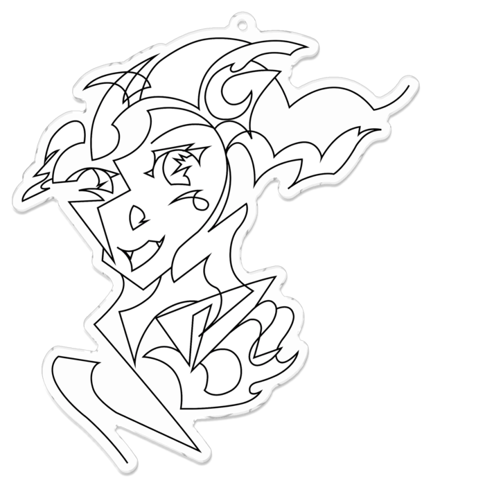 アクリルキーホルダー - 100 x 100 (mm)