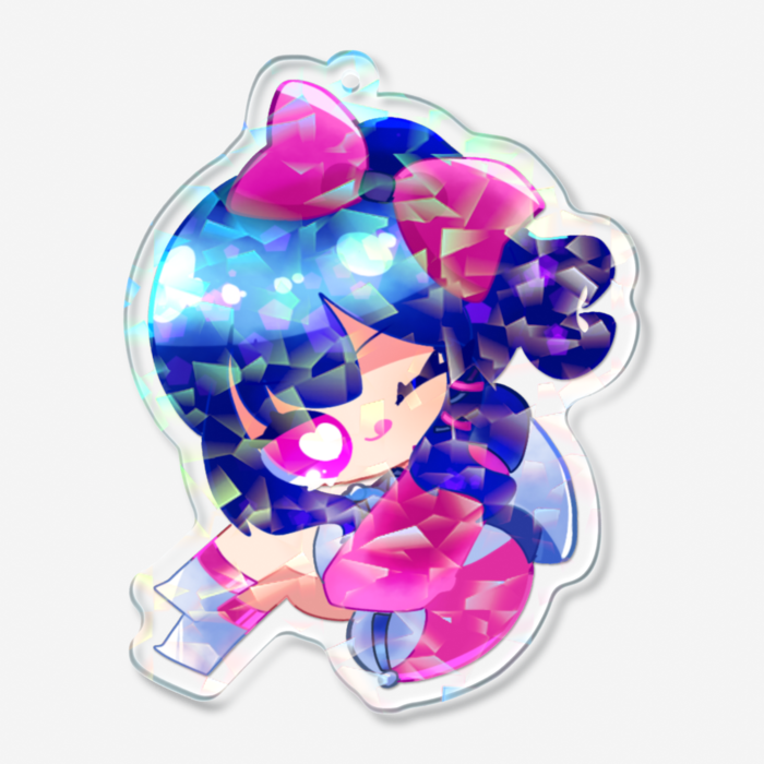 ホログラムアクリルキーホルダー - 70 × 70mm